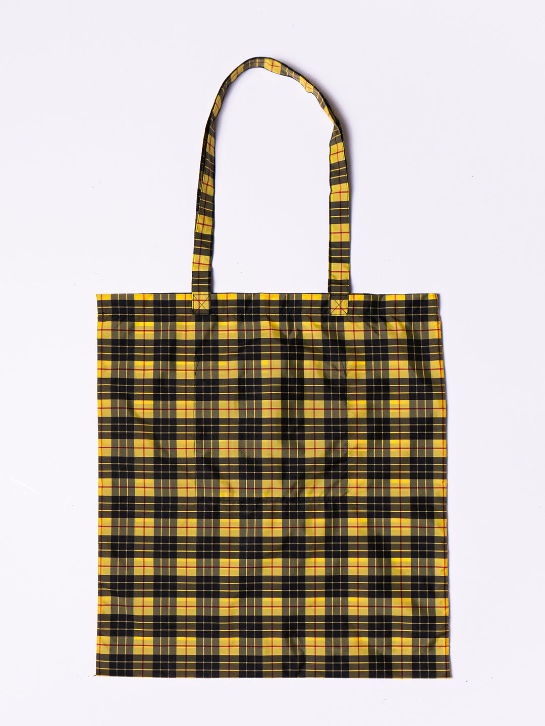 YELLOW TARTAN TOTE