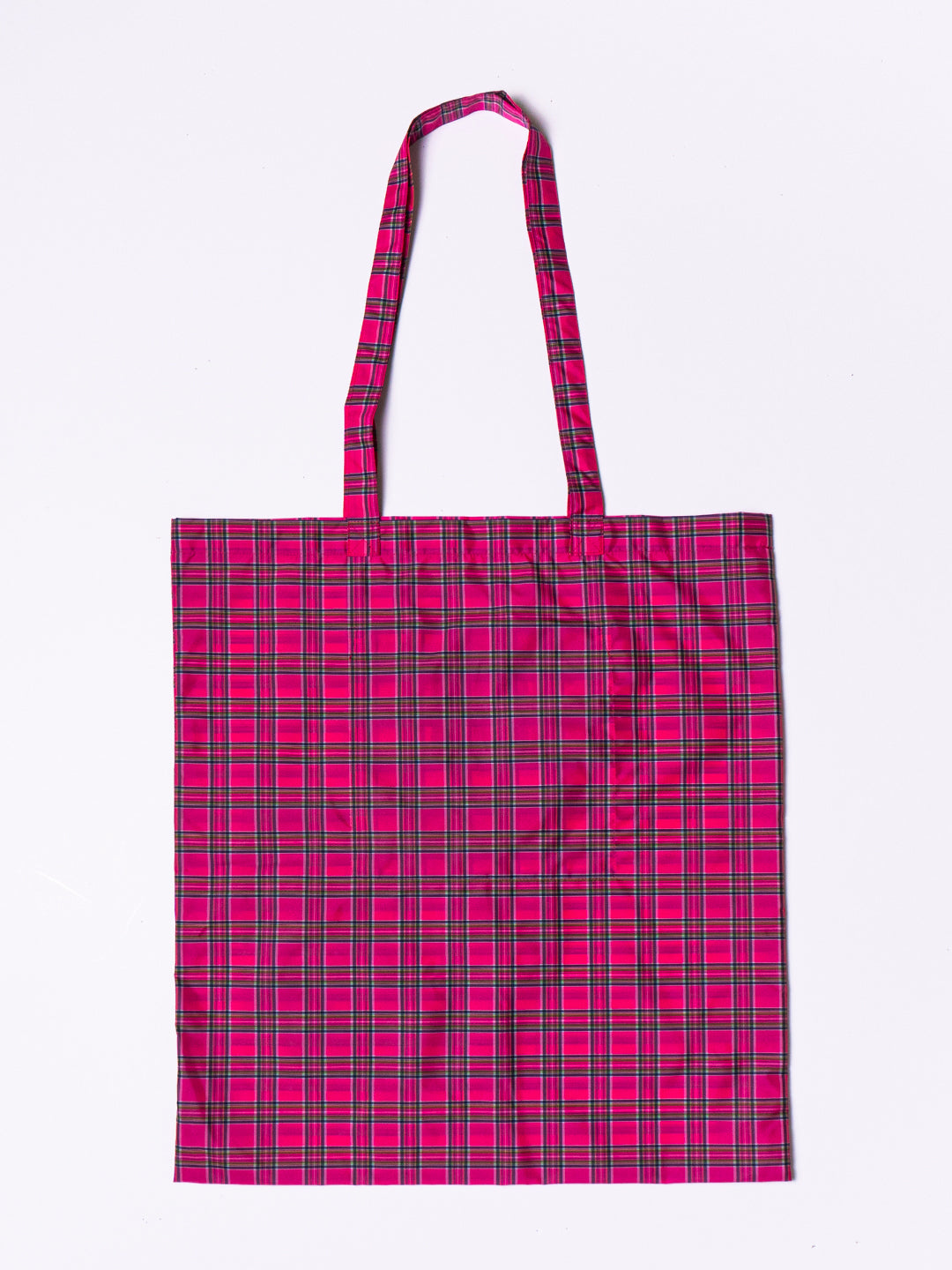 PINK TARTAN TOTE