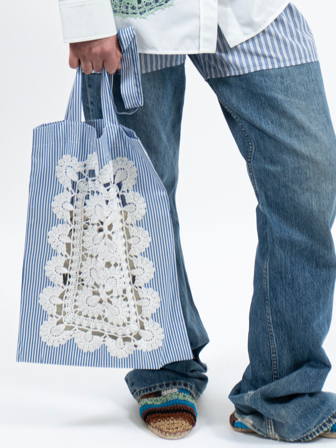 POPLIN LACE TOTE
