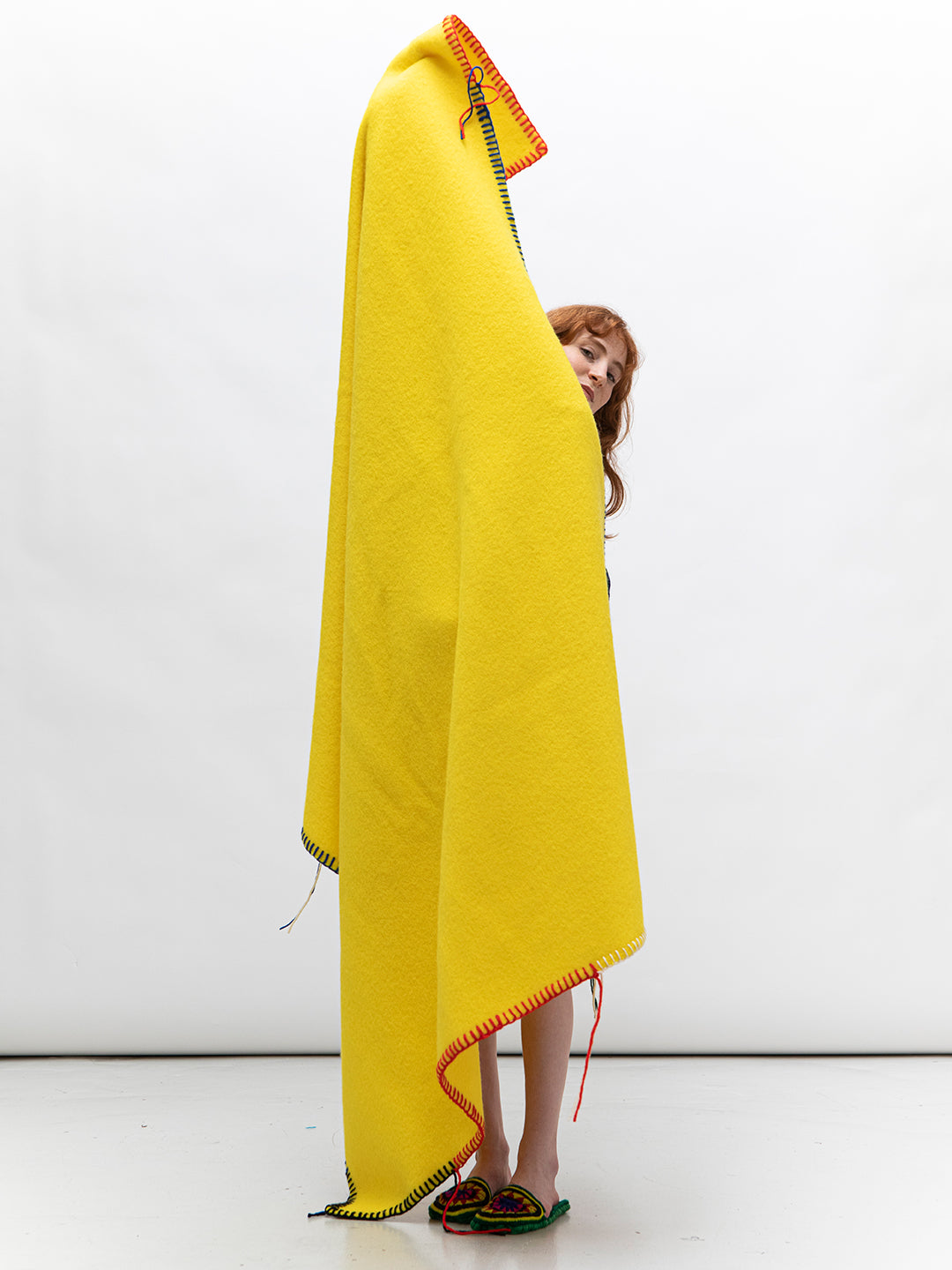 IN STITCHES BLANKET YELLOW