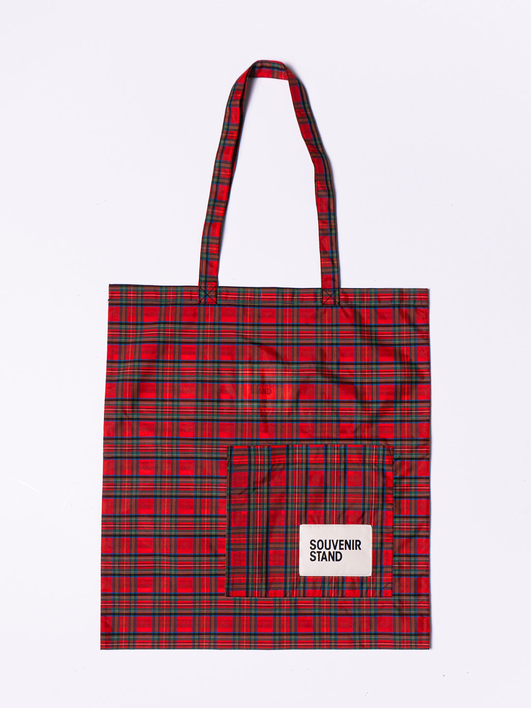 RED TARTAN TOTE