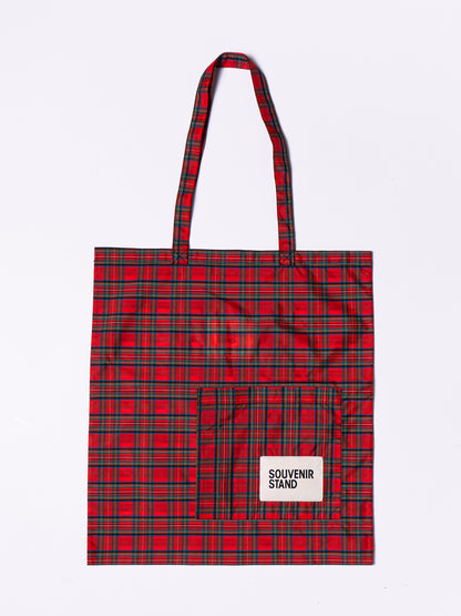 RED TARTAN TOTE