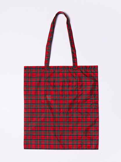 RED TARTAN TOTE