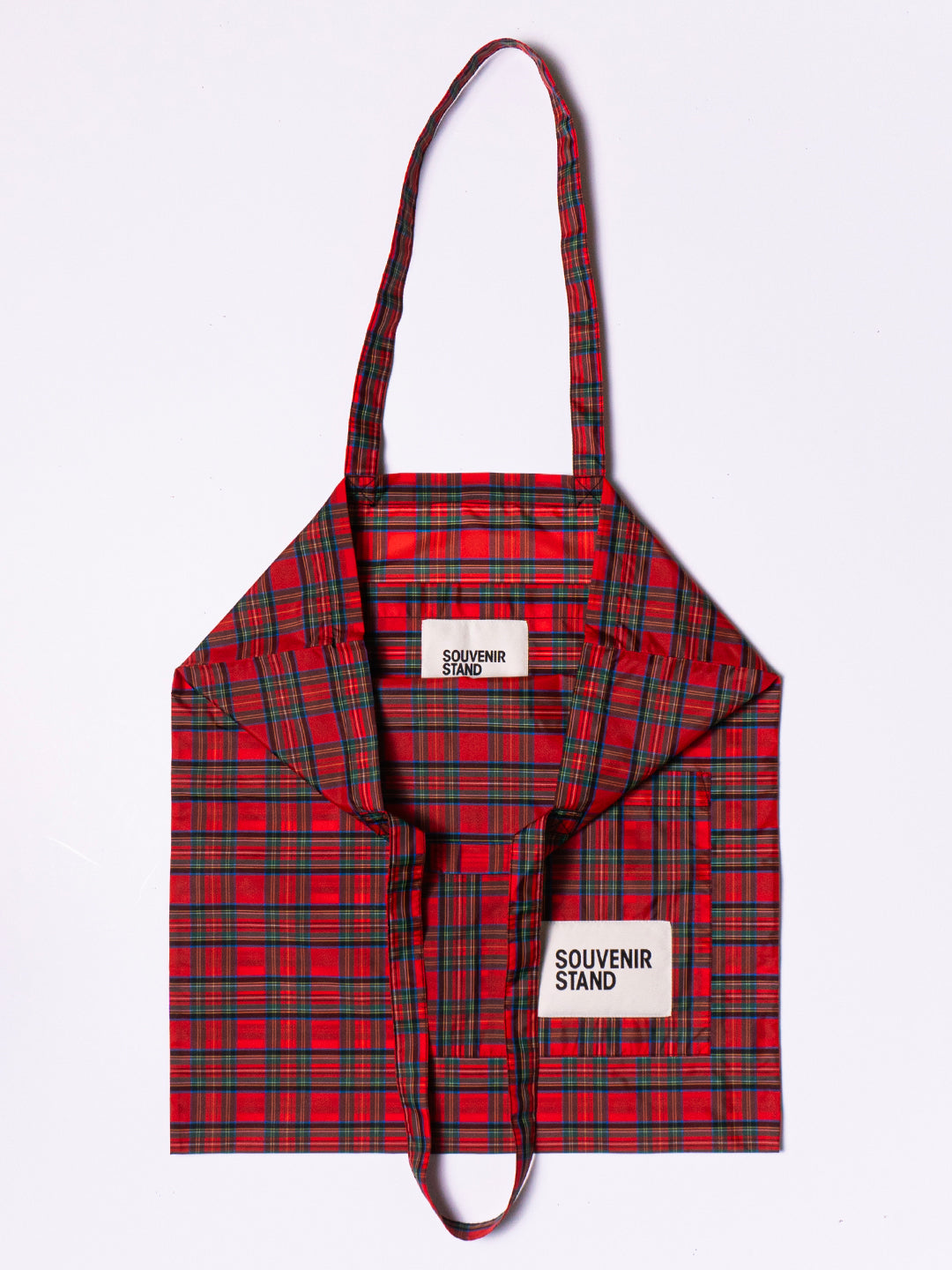 RED TARTAN TOTE