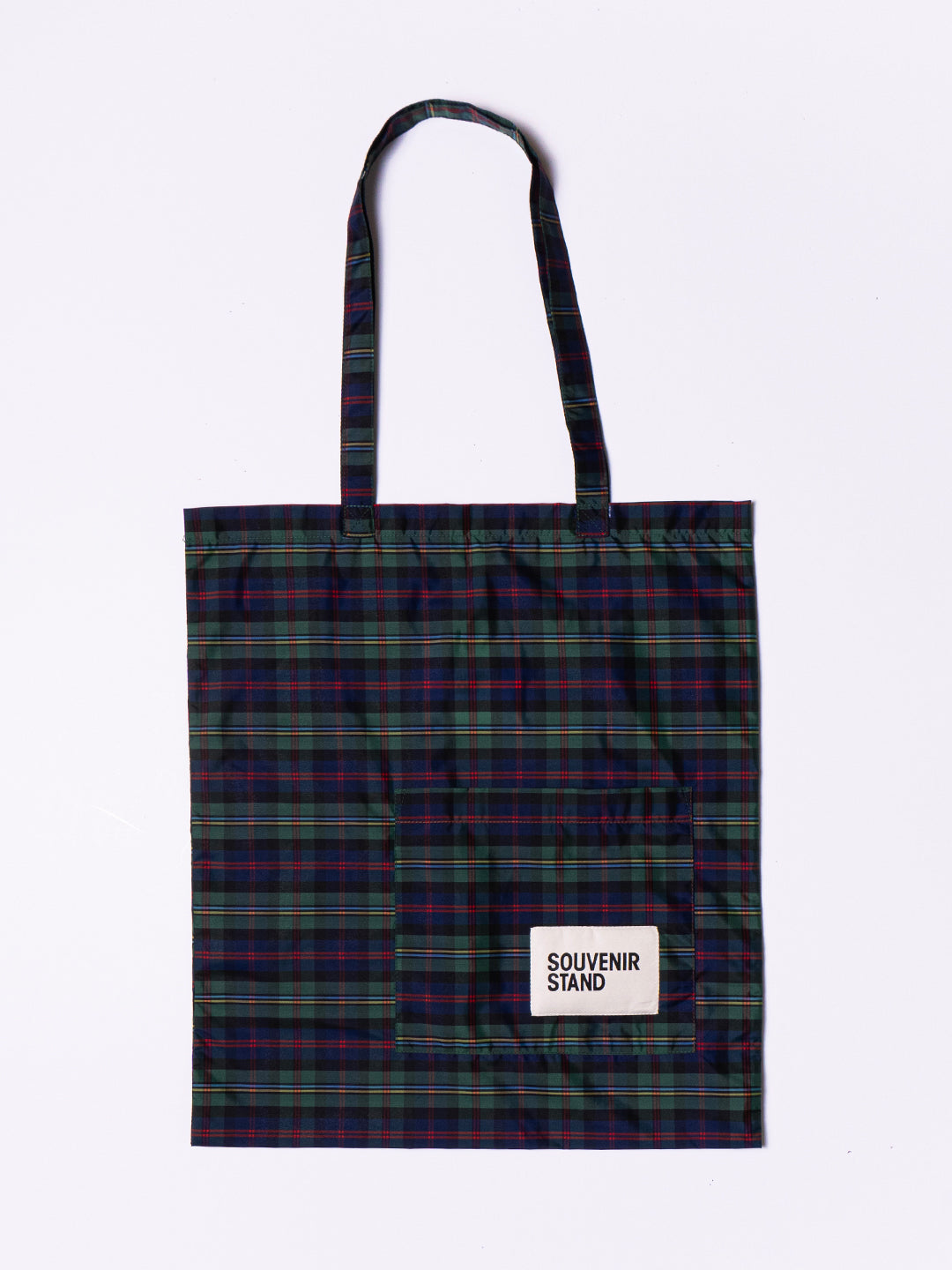 GREEN TARTAN TOTE