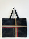 COATED CANVAS TOTE BLACK