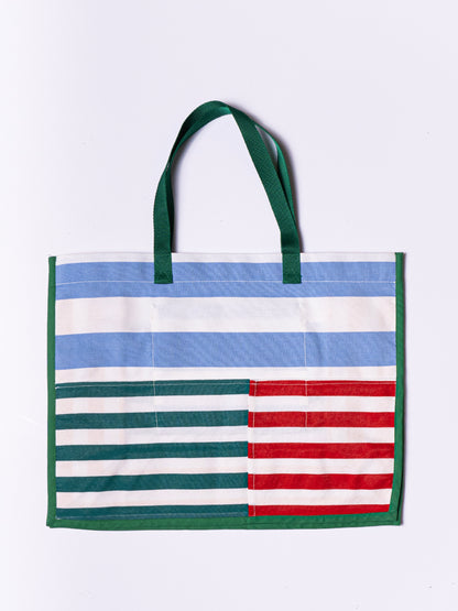 DECKCHAIR STRIPE BOX TOTE