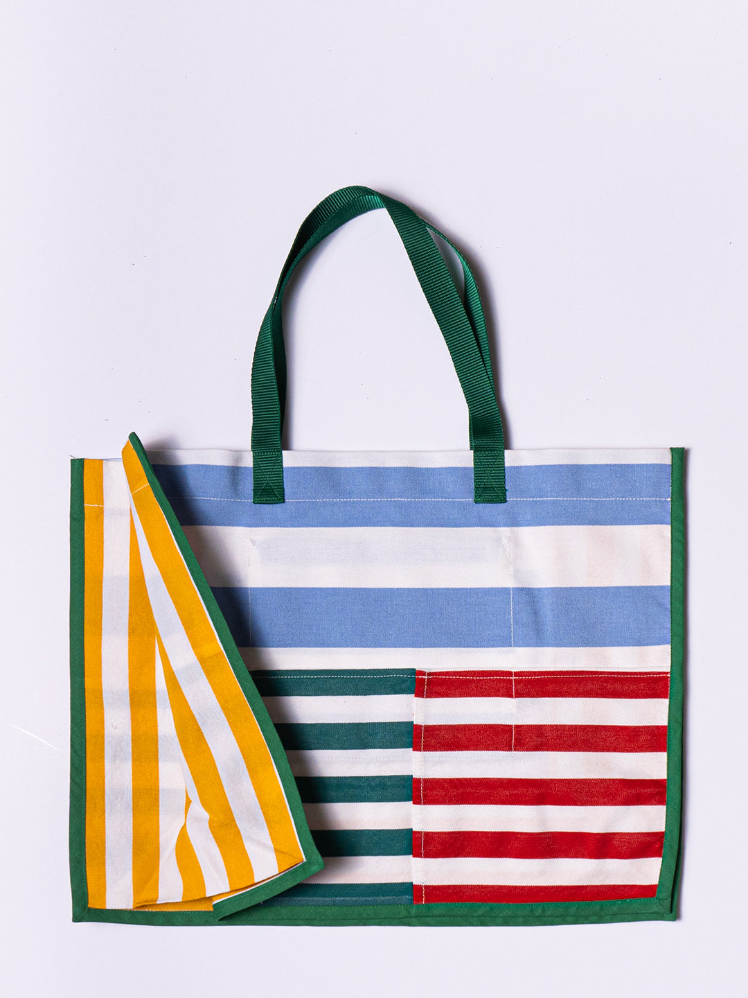 DECKCHAIR STRIPE BOX TOTE