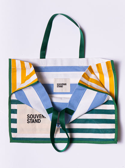 DECKCHAIR STRIPE BOX TOTE