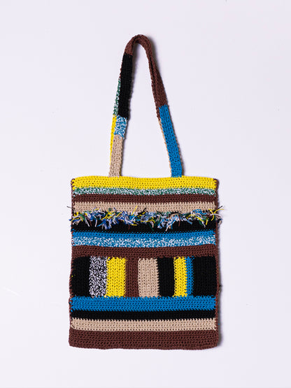 MULTICOLOUR CROCHET TOTE