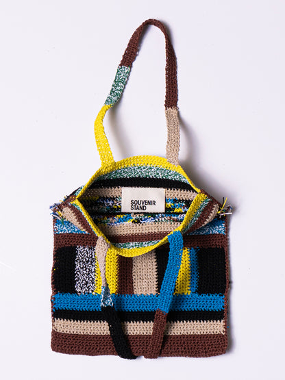 MULTICOLOUR CROCHET TOTE