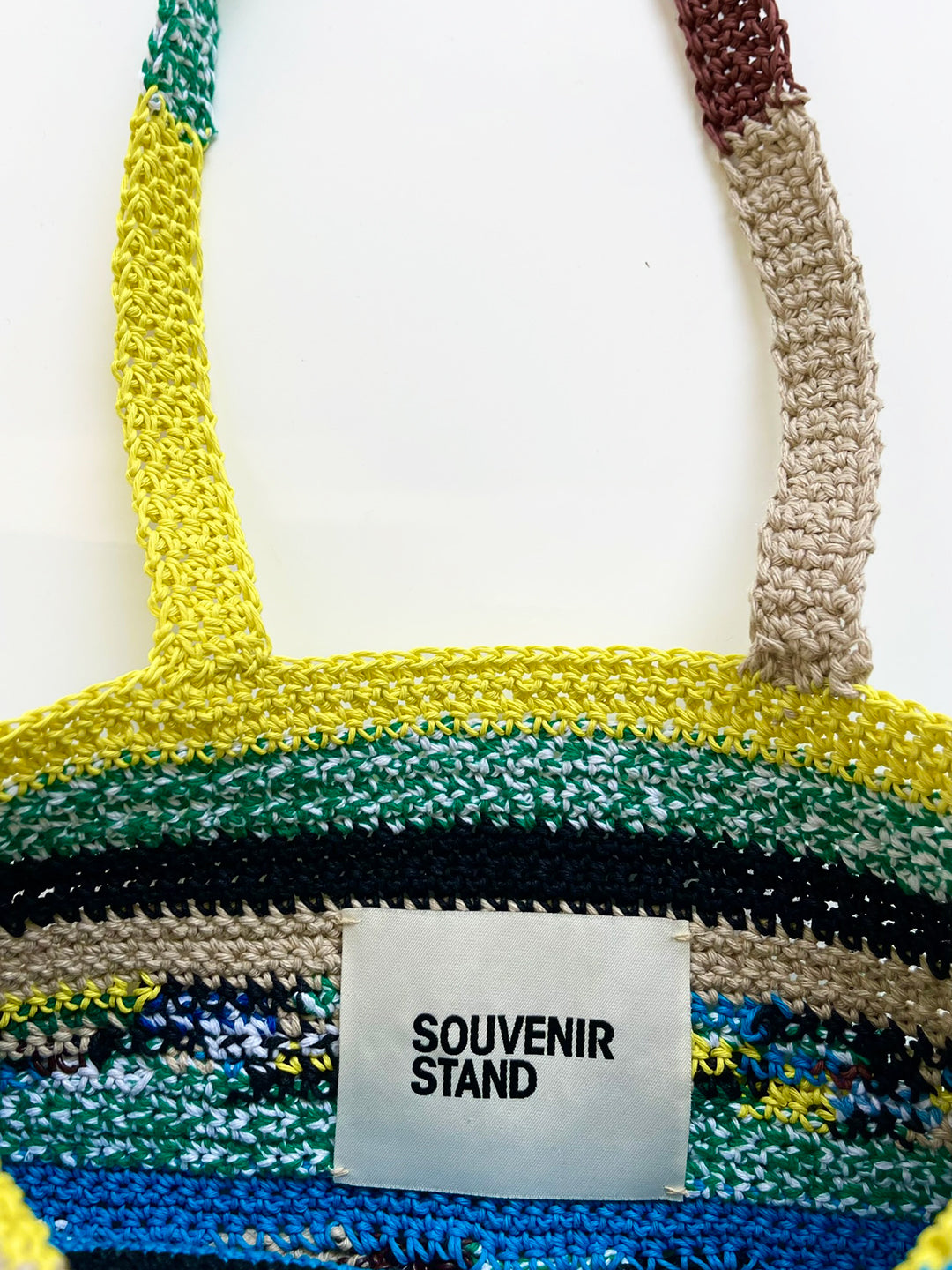 MULTICOLOUR CROCHET TOTE