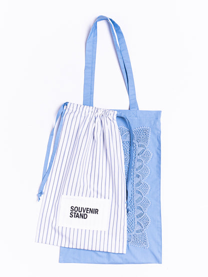 POPLIN LACE TOTE