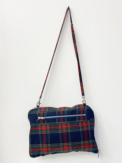 BLUE TARTAN ANORAK / BAG