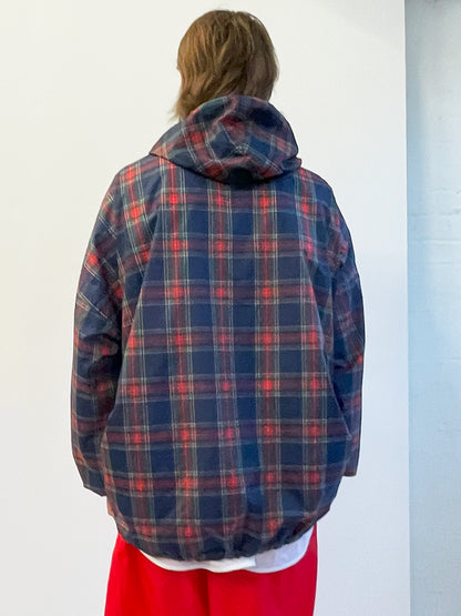 BLUE TARTAN ANORAK / BAG