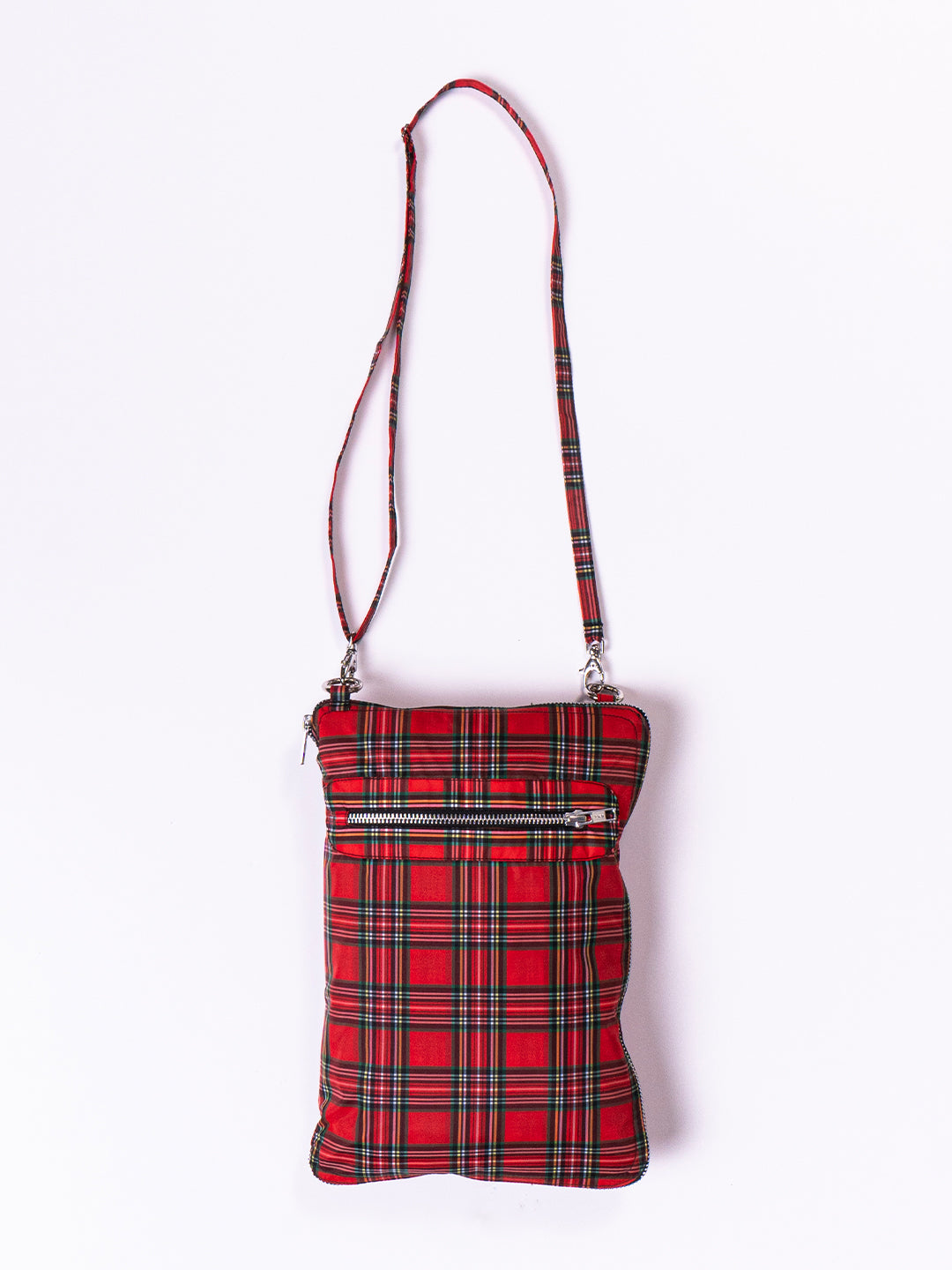 RED TARTAN PARKA / BAG