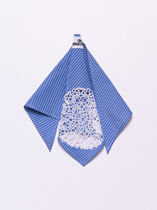 LACE INLAY STRIPE SCARF